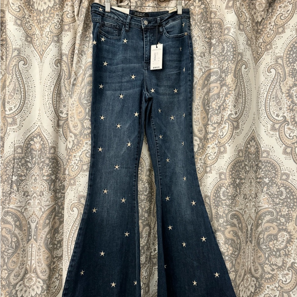 Judy Blue Flare Star Jeans 7/28